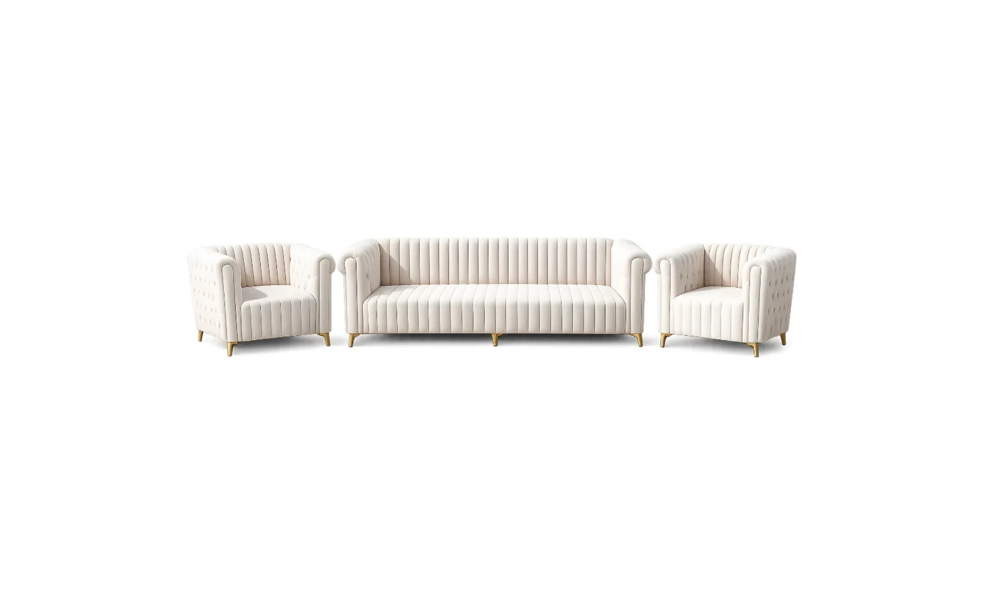Modular Channel Tufted Backrest Sofa